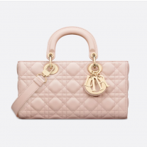 Dior Medium Lady D-Joy Bag Powder Pink Cannage Lambskin
