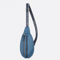 Dior Mini Dior Scarab Bag Blue Dior Oblique Parley Ocean Plastic Nylon