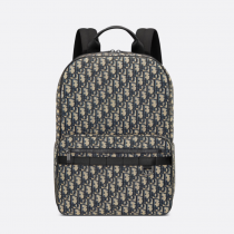 Dior Safari Backpack Beige and Black Dior Oblique Jacquard