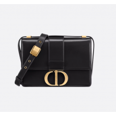 Dior 30 Montaigne Bag Black Box Calfskin