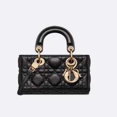 Dior Lady D-Joy Micro Bag Black Cannage Lambskin