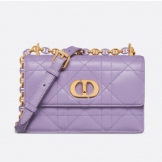 Dior Miss Caro Mini Bag Lilac Macrocannage Lambskin