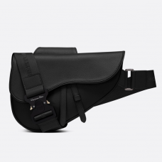 Dior Saddle Bag Black Grained Calfskin