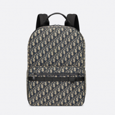 Dior Safari Backpack Beige and Black Dior Oblique Jacquard