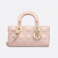 Dior Small Lady D-Joy Bag Powder Pink Cannage Lambskin