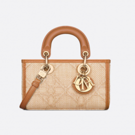 Dior Lady D-Joy Micro Bag Natural Cannage Raffia