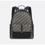 Dior 8 Backpack Beige and Black Dior Oblique Jacquard