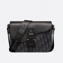 Dior Small Saddle Messenger Bag with Flap Black Dior Oblique Jacquard